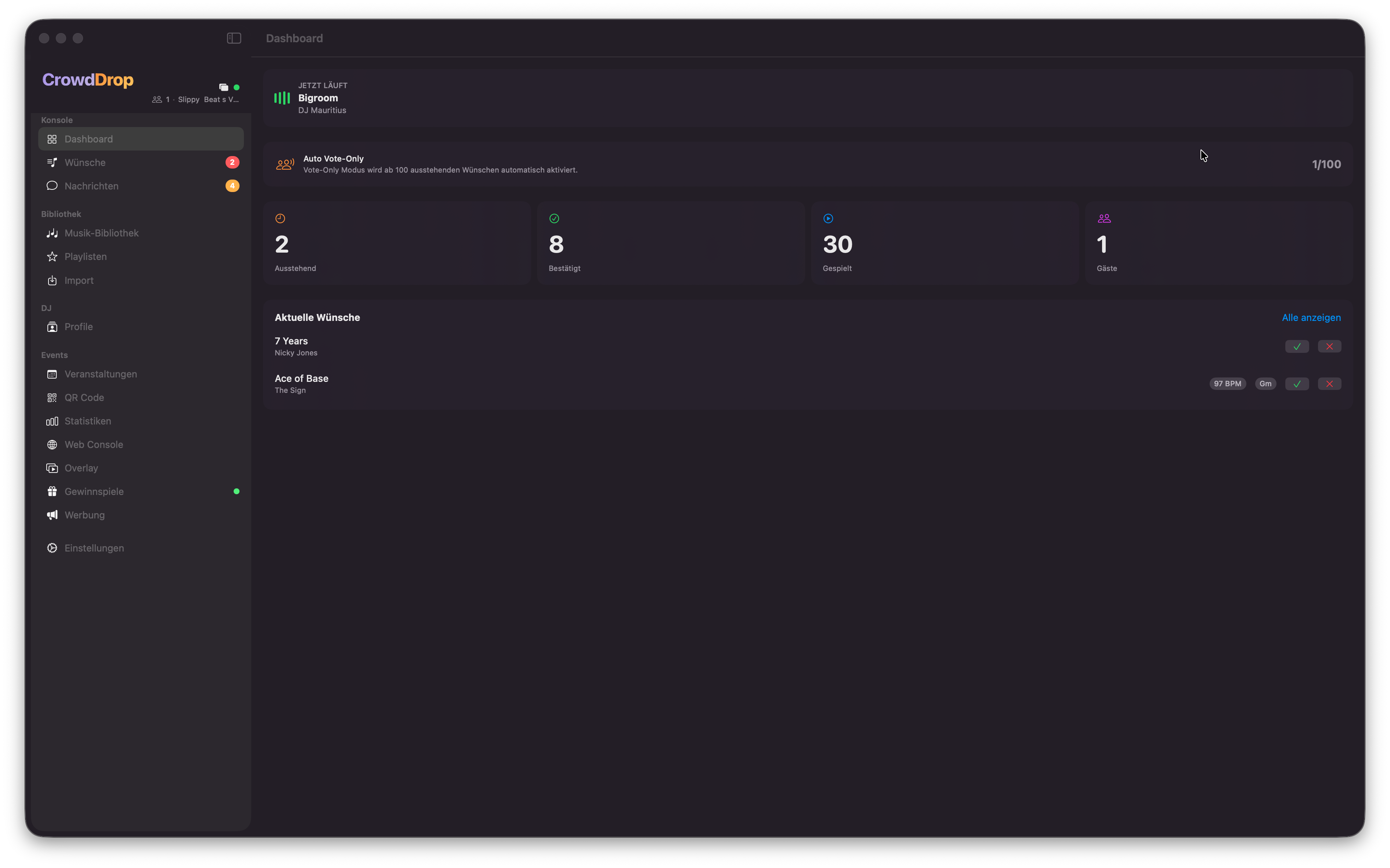 CrowdDrop Dashboard